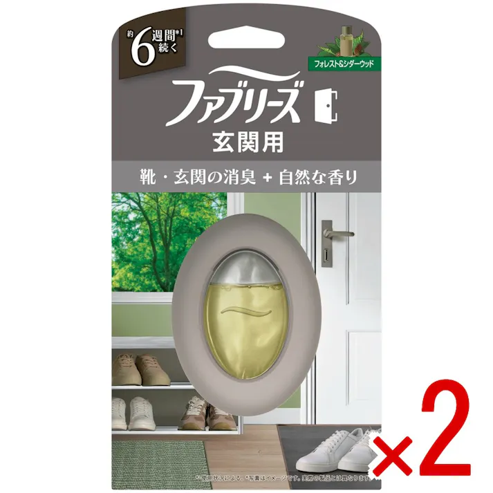 【2点まとめ買い】ファブリーズ玄関用消臭剤プレミアムシリーズ消臭+自然な香りフォレスト&シダーウッド × 2点 【送料込み】 #4987176361523