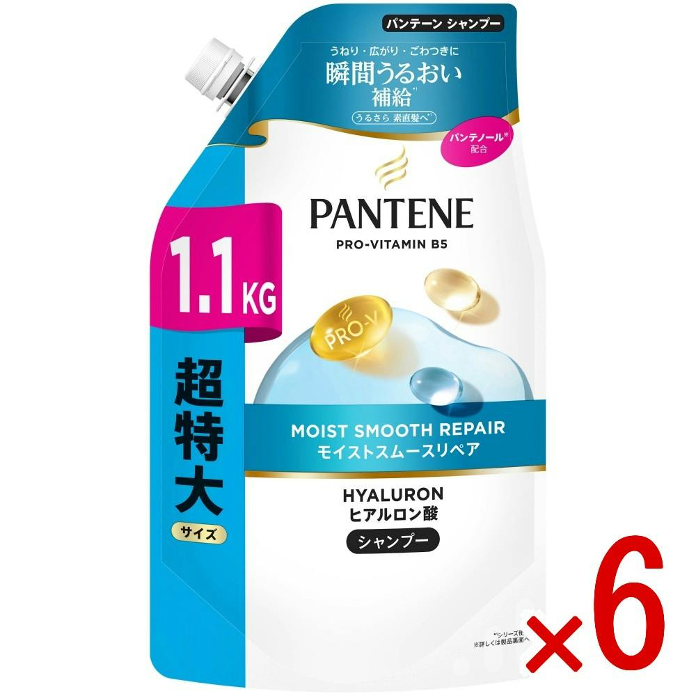 【ケース販売】パンテーンモイストスムースリペアシャンプーつめかえ超特大 × 6点 【送料込み】 ＃4987176384935