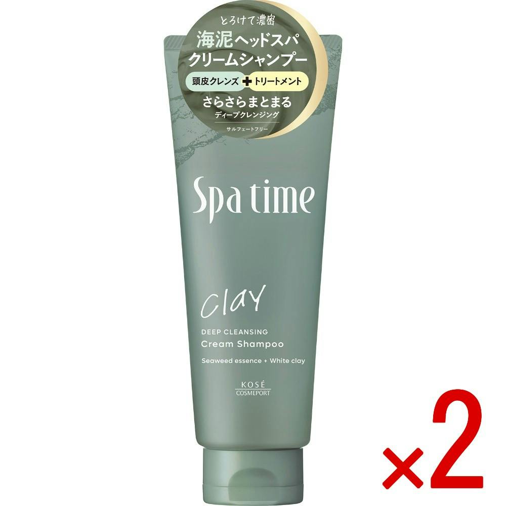 【2点まとめ買い】スパタイム クリームシャンプー（ディープクレンジング） × 2点 【送料込み】 ＃4971710628623