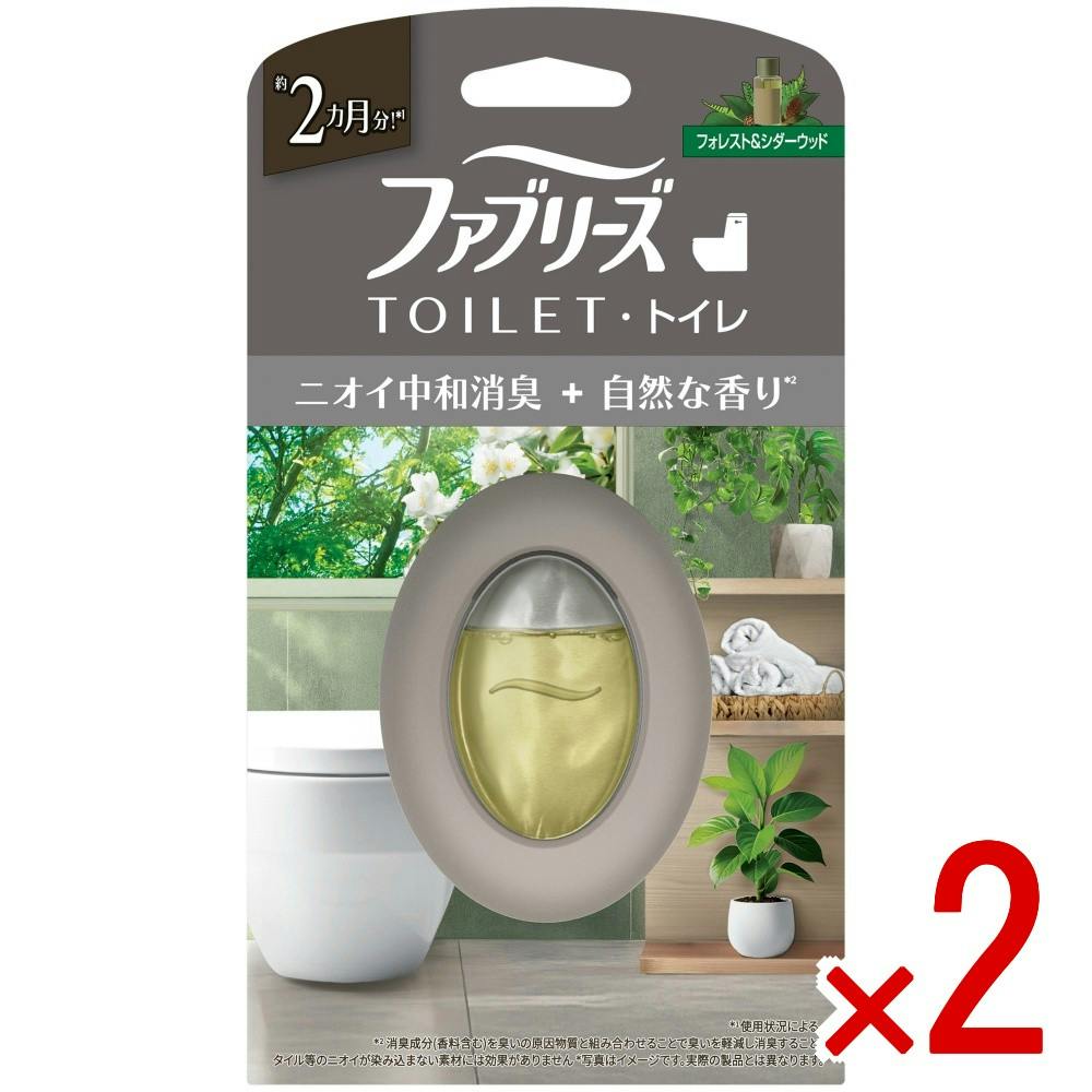 【2点まとめ買い】ファブリーズトイレ用消臭剤プレミアムシリーズ消臭＋自然な香りフォレスト＆シダーウッド × 2点 【送料込み】 ＃4987176361929