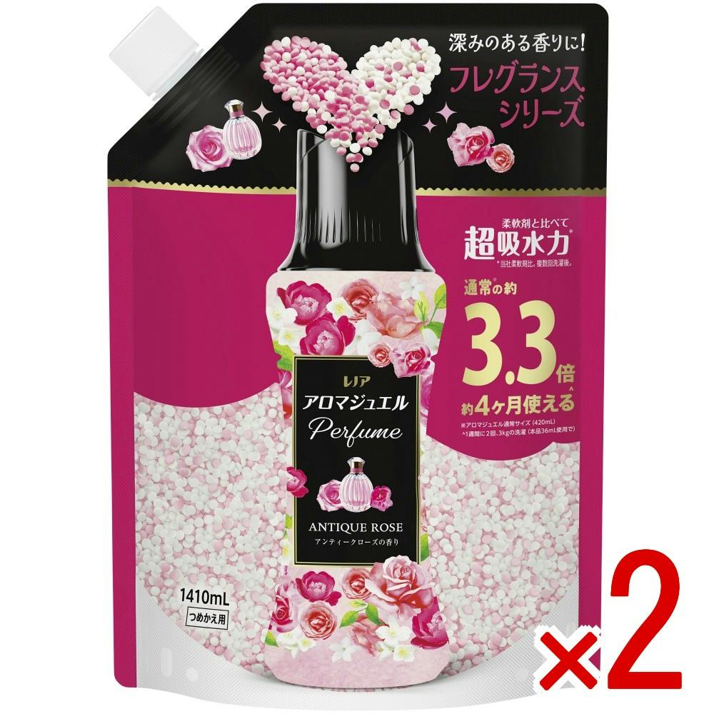 【2点まとめ買い】レノアアロマジュエルアンティークローズ＆フローラルの香りつめかえ用超特大サイズ × 2点 【送料込み】 ＃4987176364289