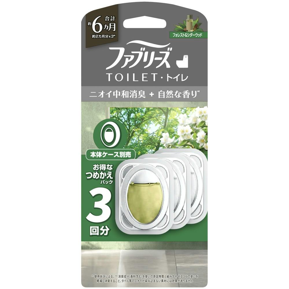 ファブリーズトイレ用消臭剤プレミアムシリーズ消臭＋自然な香りフォレスト＆シダーウッド詰替 × 1点 【送料込み】 ＃4987176361486