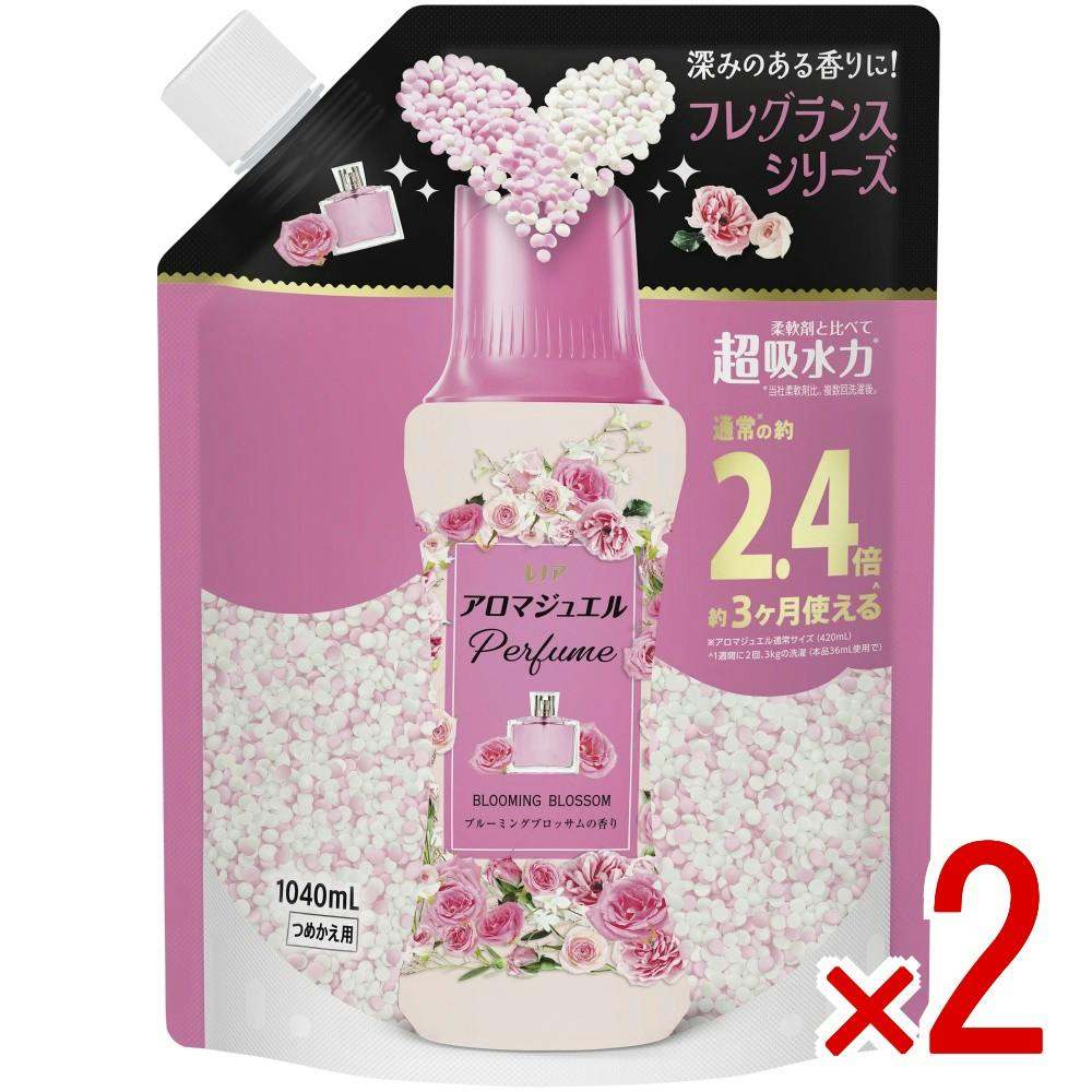 【2点まとめ買い】レノアアロマジュエルブルーミングブロッサムの香りつめかえ用特大サイズ × 2点 【送料込み】 ＃4987176364401
