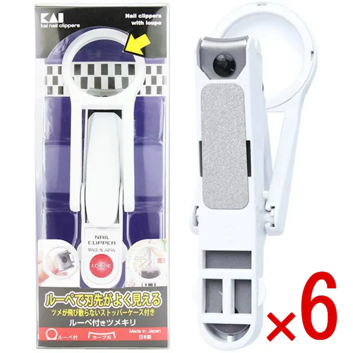 【ケース販売】KE0301 DF ルーペ付きツメキリ × 6点 【送料込み】 #4901601255720
