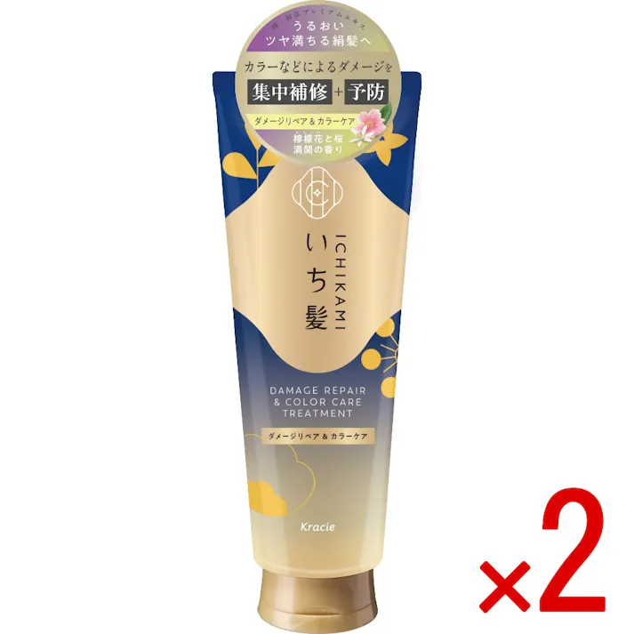 【2点まとめ買い】いち髪 ダメージリペア&カラーケア トリートメント × 2点 【送料込み】 #4901417619471