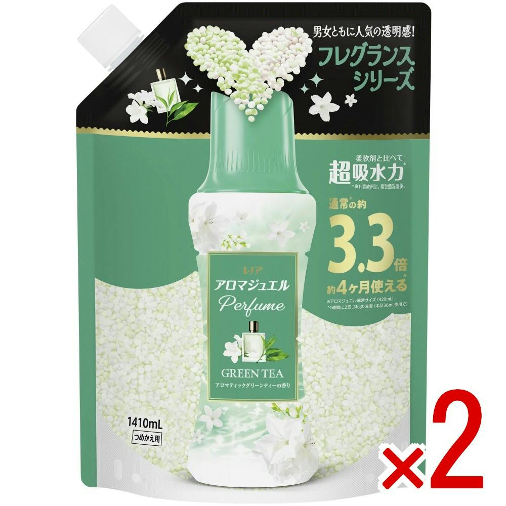 【2点まとめ買い】レノアアロマジュエルグリーンティ－の香りつめかえ用超特大サイズ × 2点 【送料込み】 ＃4987176364760
