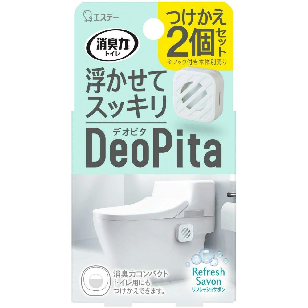 消臭力 DeoPita トイレ用 つけかえ リフレッシュサボン × 1点 【送料込み】 ＃4901070132645