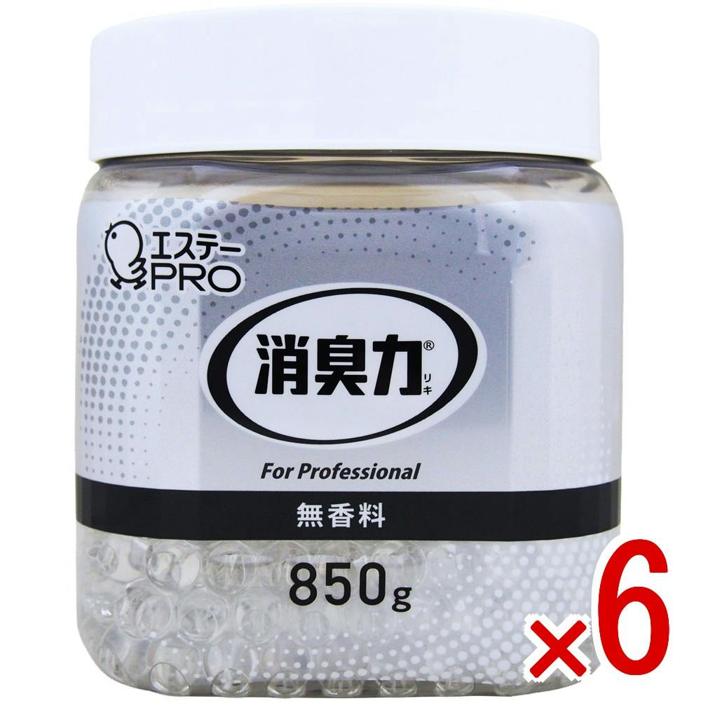 【ケース販売】消臭力 業務用 ビーズタイプ 本体 大容量 無香料 × 6点 【送料込み】 ＃4901070130306
