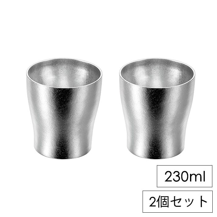チタンカップ 230ml 2個セット 二重構造 保冷 コップ 軽量 アウトドア チタンカップ 230ml 2個セット 二重構造 保冷 コップ 軽量 アウトドア