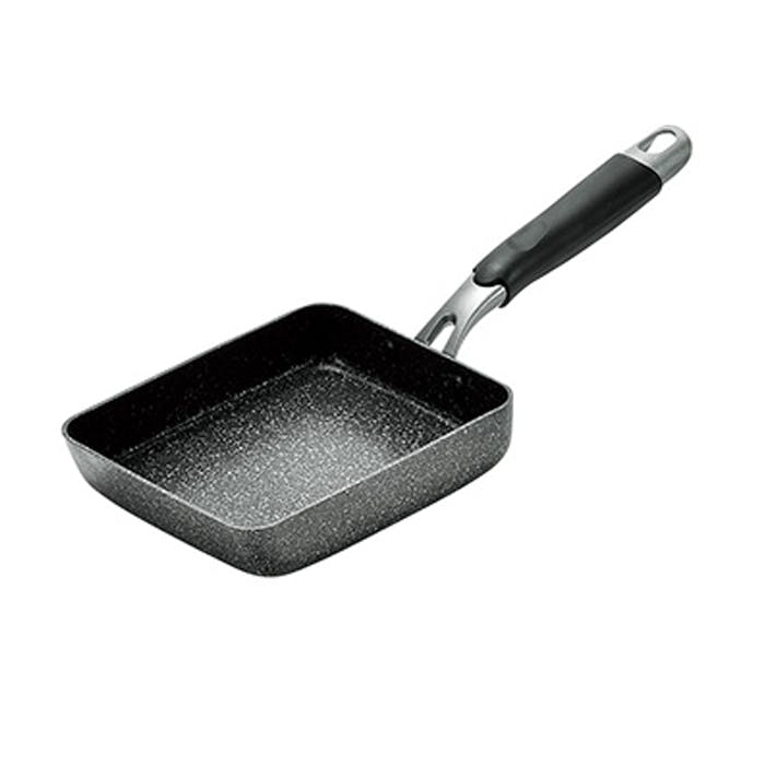 玉子焼き 13×18cm ガス火対応 IH対応 コーティング フッ素加工 卵焼き器 取っ手一体型 軽量 丈夫 新生活 一人暮らし