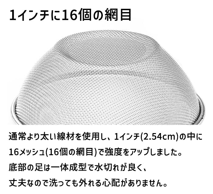 ザル 19cm ボウル 18cm 2点セット ステンレス製 日本製 燕三条 水切り