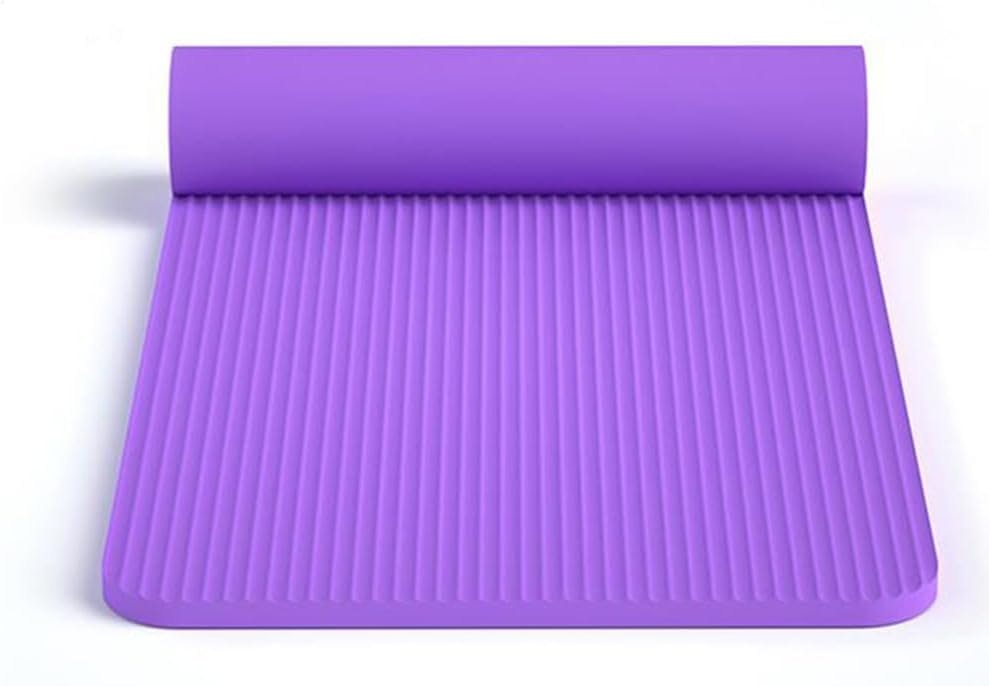 ヨガマット 185×90cm 厚め 10mm 高密度ニトリルゴム 収納袋付き ヨガ トレーニングマット ストレッチマット 筋トレマット エクササイズ マット ヨガ用 室内 運動用 洗える 滑らない