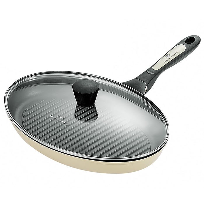 フライパン セット ih タツヤ・カワゴエ　オーバルパンガラス蓋付キッチン 調理器具 鍋 フライパン