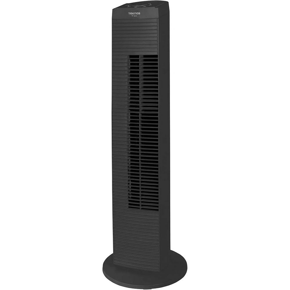 タワー扇風機 メカ式 首振り スリムファン タワーファン タワー型扇風機 スリム扇風機 TEKNOS テクノス TF-824-K ブラック