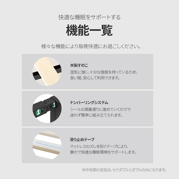 ZINUS ジヌス Suzanneスチール&ウッド ベッドフレーム ヘッドボード付き ブラウン 18cm【送料無料】 簡単組立 ワンパッケージ配送 セミダブル M
