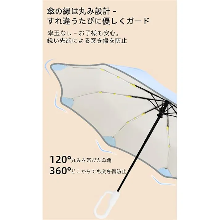 折りたたみ傘 キッズ 子供 日傘 UVカット率99% 晴雨兼用 遮光 遮熱 先端が丸い 反射プリント付 耐風 撥水 ワンタッチ自動開閉 軽量 コンパクト 小学生 男の子 女の子 保育園 紫外線対策 日焼け防止 梅雨対策 かわいい