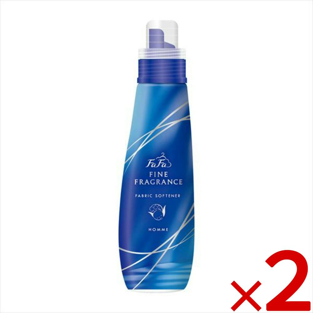 【2点まとめ買い】プレミアム柔軟剤 ファーファ ファインフレグランス【オム】本体 570ml ×2点 【送料込み】クリスタルムスクの香り 抗菌・防臭 ＃hrm-4902135672809