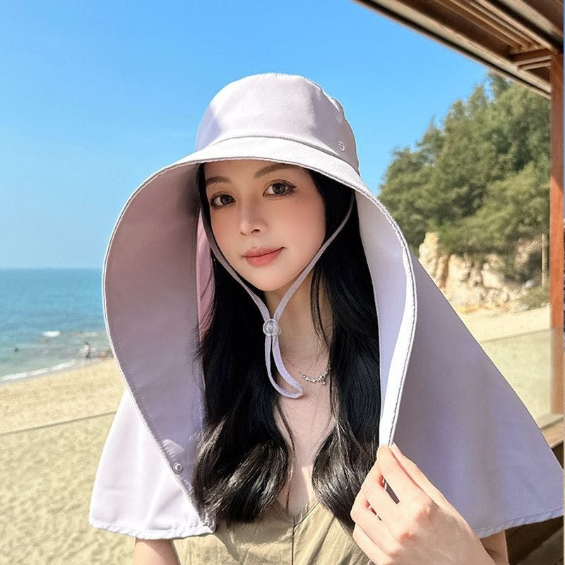日焼け防止 帽子 レディース UVカット 涼しい 首カバー 日傘ハット 日傘帽子 UV つば広 焼けない 折りたたみ 小顔帽子 完全 遮光 帽子 紐付き サイズ調整 大きいサイズ 可愛い ママ 撥水