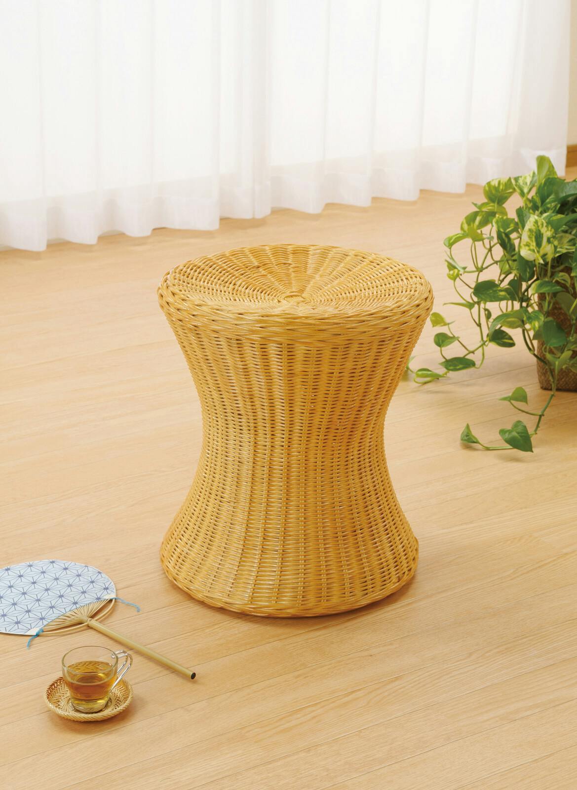 籐 ラタン 籐スツール  スツール　椅子　天然素材　ナチュラル 家具 【送料込み】 #imed