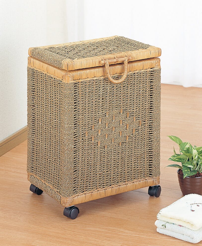 籐 ラタン 籐ランドリーボックス 収納 家具 【送料込み】 #imed | 小物