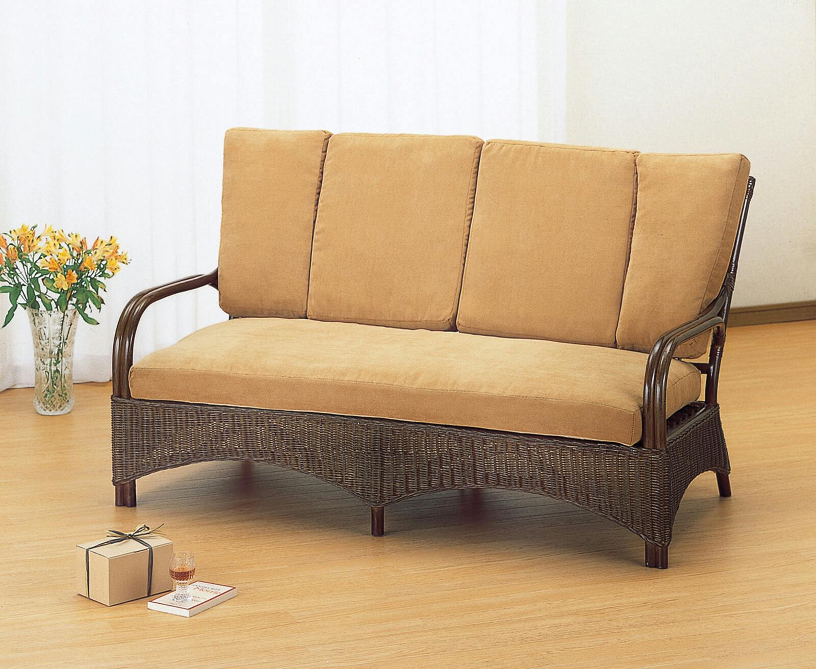 籐 ラタン 籐2Pラブソファ  2Pソファ　2人掛け　ラブソファ 家具 【送料込み】 #imed