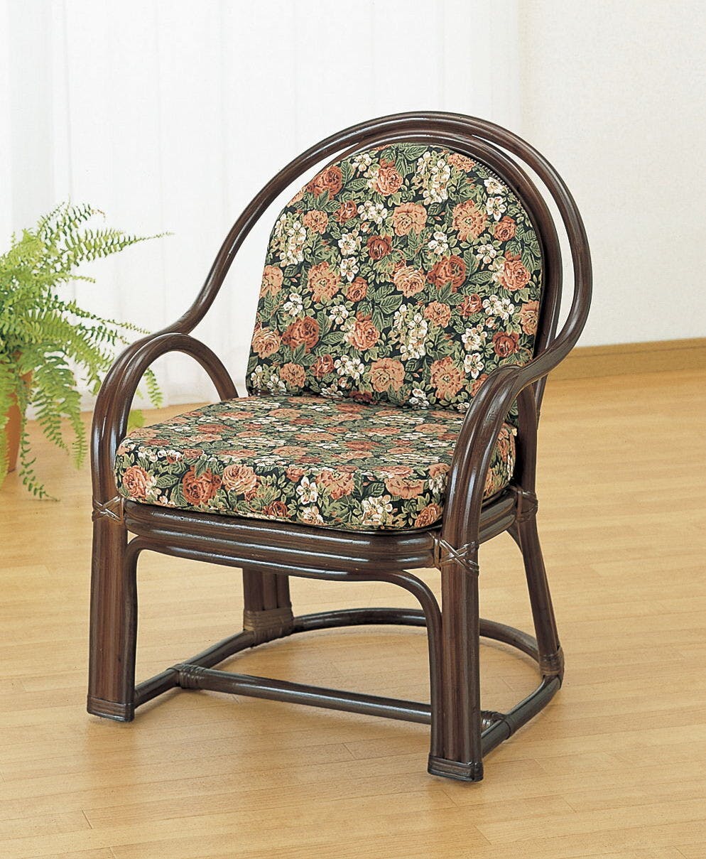 籐 ラタン 籐アームチェア  家具 椅子 【送料込み】 #imed