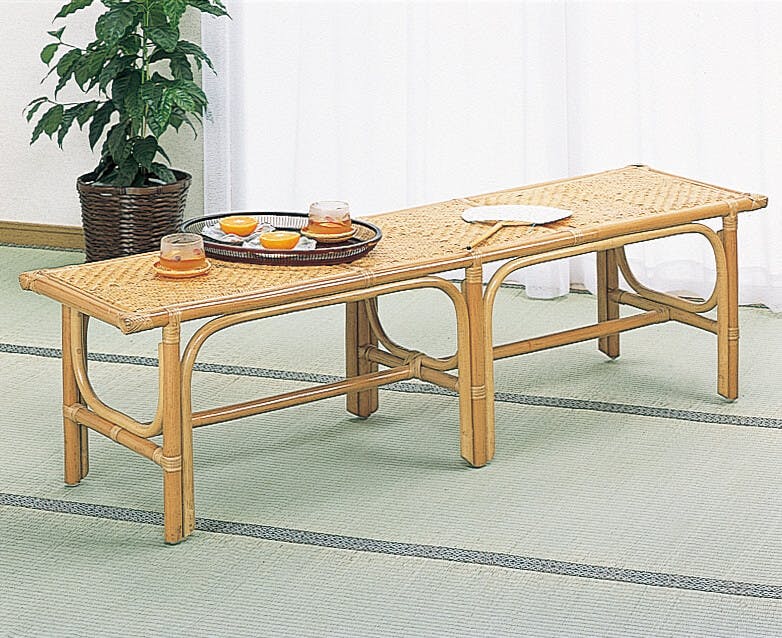 籐 ラタン 籐ベンチ【脱衣所に】 ベンチ 幅150cm 家具 【送料込み