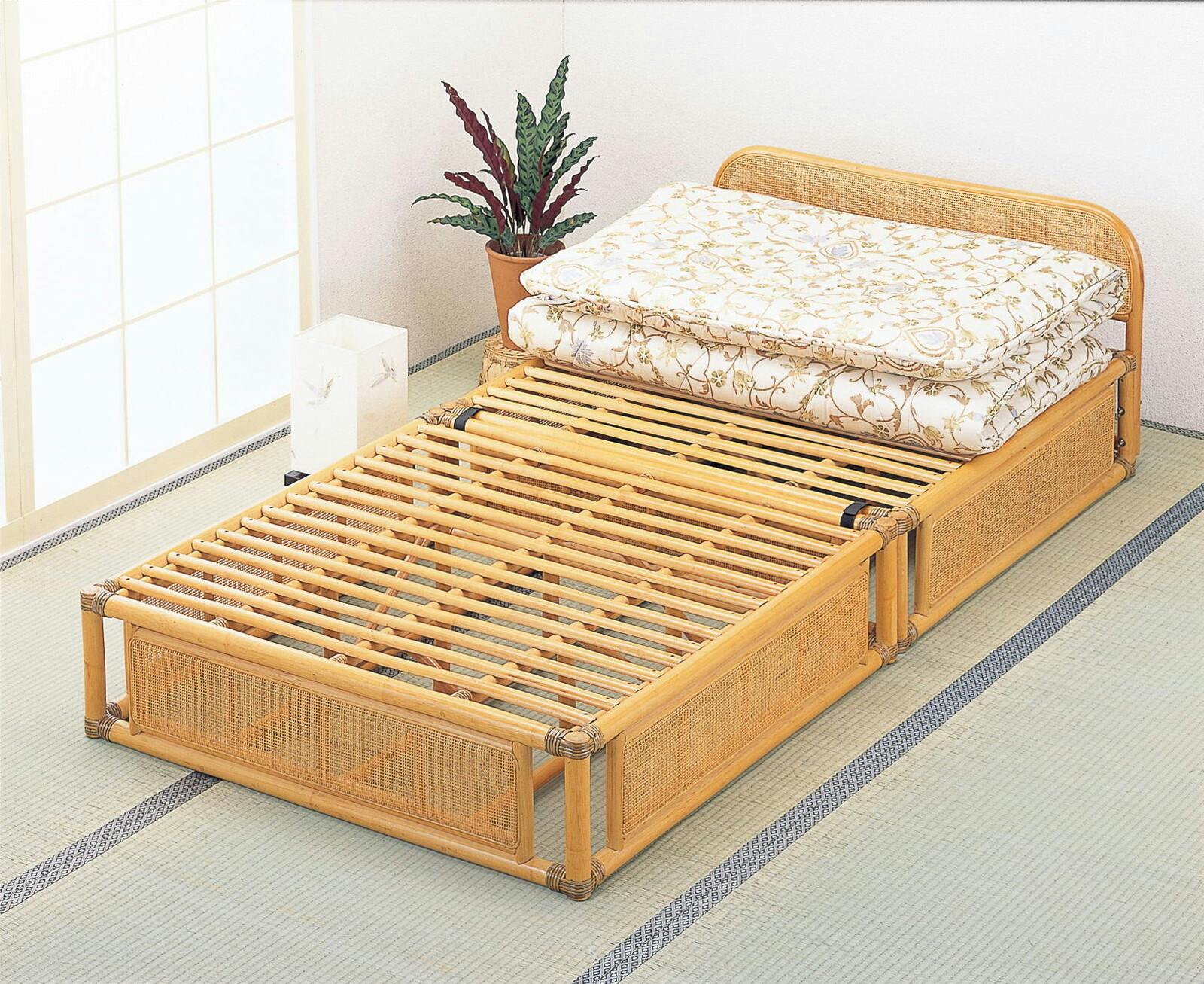 籐 ラタン 籐すのこベッド   すのこベッド　シングル 家具　※商品はフレームのみ。布団等は含まれません。 家具 【送料込み】 #imed