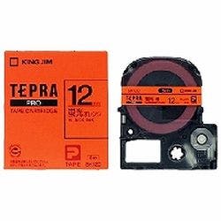 テプラ」PROテープ 蛍光オレンジ/黒文字 12mm SK12D | 文房具・事務