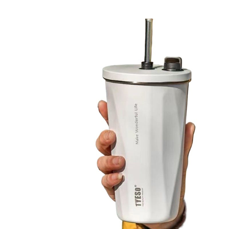 タンブラー ストロー付き 600ml ステンレス 蓋付き 真空断熱 保温 保冷 アウトドア 持ち運び便利 直飲み 漏れない 大容量 多色 トラベル