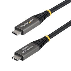 USB4ケーブル/2m/40Gbps/240W PD/8K60Hz/DP2.1/ブラック | パソコン