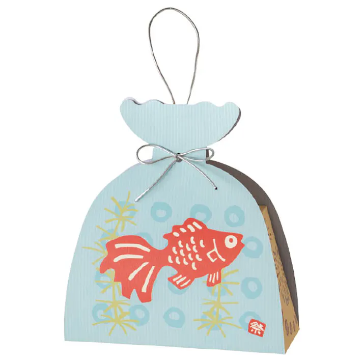 ヘッズ ギフトボックス W150×D60×H165mm 金魚 20枚 夏祭り金魚ギフトボックス-2 HEADS NMT-GB2