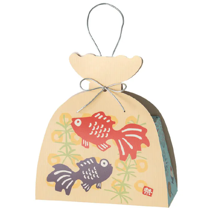 ヘッズ ギフトボックス W150×D60×H165mm 金魚 20枚 夏祭り金魚ギフトボックス-2 HEADS NMT-GB2