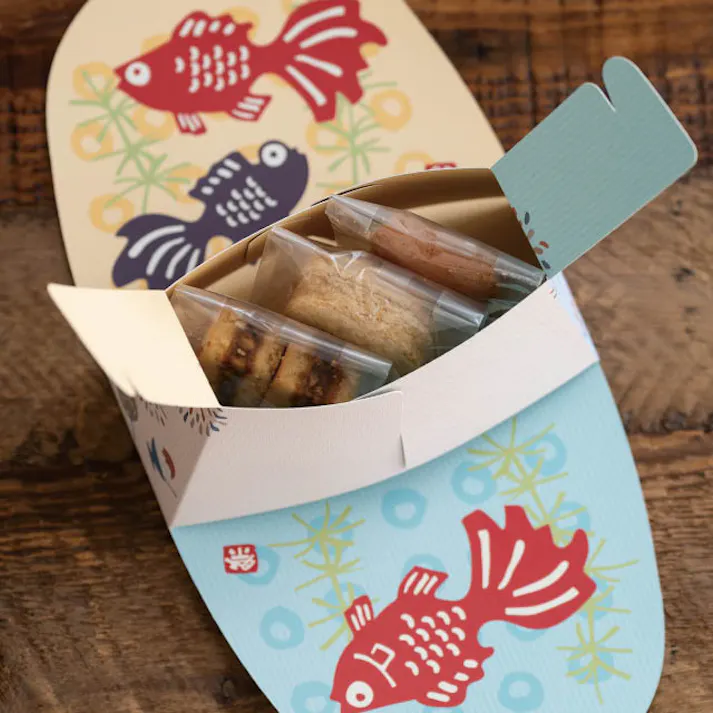 ヘッズ ギフトボックス W150×D60×H165mm 金魚 20枚 夏祭り金魚ギフトボックス-2 HEADS NMT-GB2