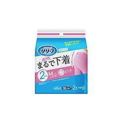 リリーフ パンツタイプまるで下着２回分ピンクＬ 2枚