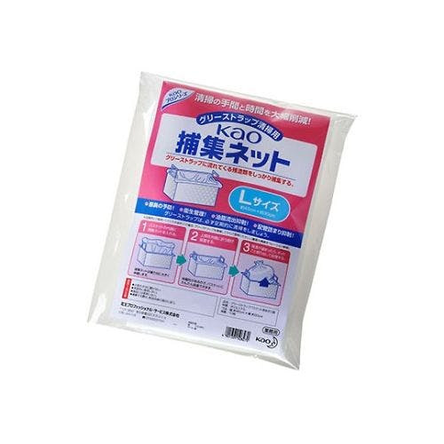 kao捕集ネット Lサイズ 10枚 （200L対応 45cm×30cm） 業務用 清掃用品