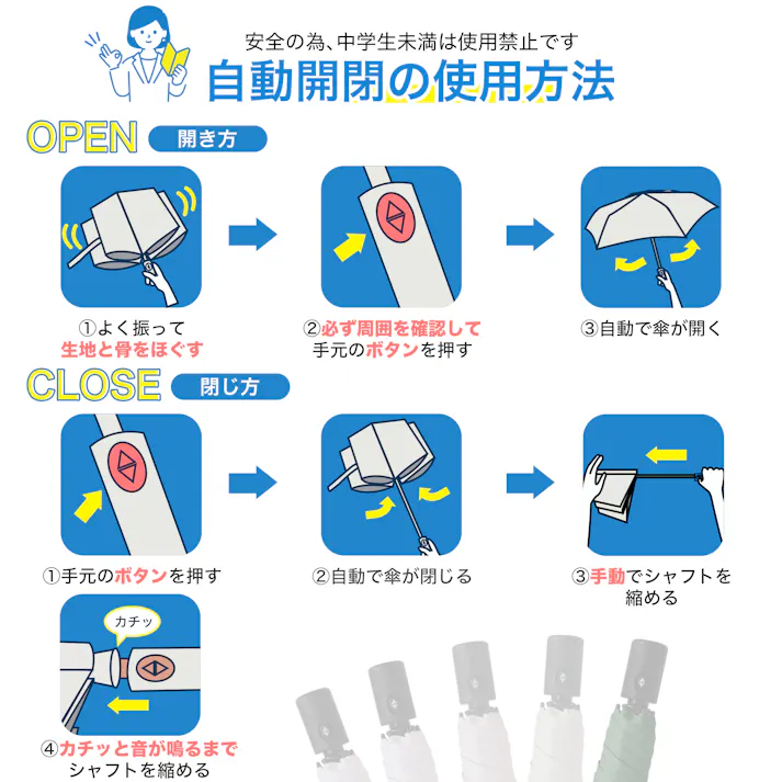 日傘 自動開閉 高齢者 老人 折りたたみ 完全遮光 晴雨兼用 レディース メンズ兼用 UVカット 軽量 220g ワンタッチ コンパクト お年寄り 丈夫 6本骨 遮熱 5級撥水 紫外線 完全遮光 ブラック