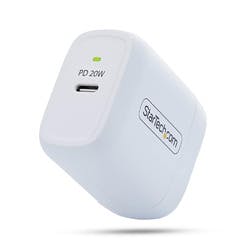 USB充電器/1ポートUSB-C/最大20W/PD対応(5V/9V)/ホワイト | 携帯