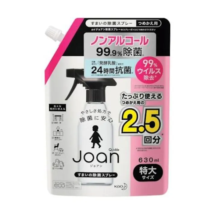 クイックル Joan 除菌スプレー つめかえ用 630ml