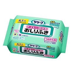 リリーフ トイレに流せるおしりふき つめかえ用 24枚