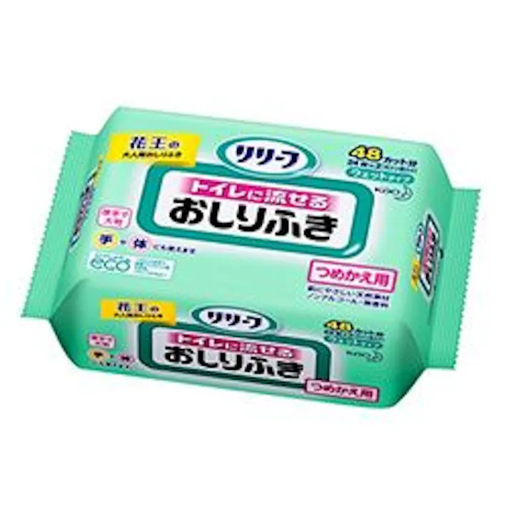 リリーフ トイレに流せるおしりふき つめかえ用 24枚