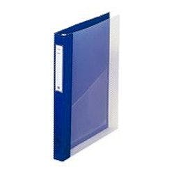 カルテブック A4・2穴・クリヤー ブルー (1冊) | 作業着・作業服・安全