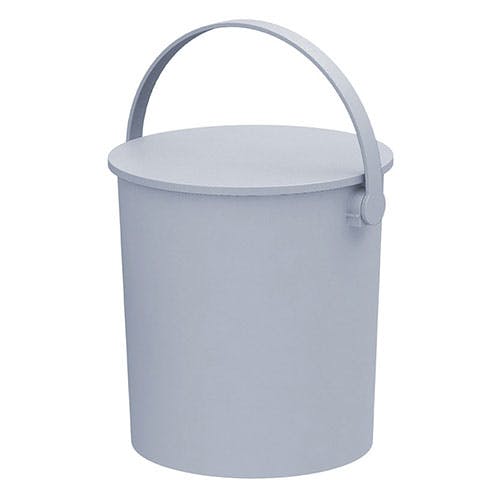 座れる丸型収納 フェルマー 1P 34×32×33.3cm(20L) ライトグレー