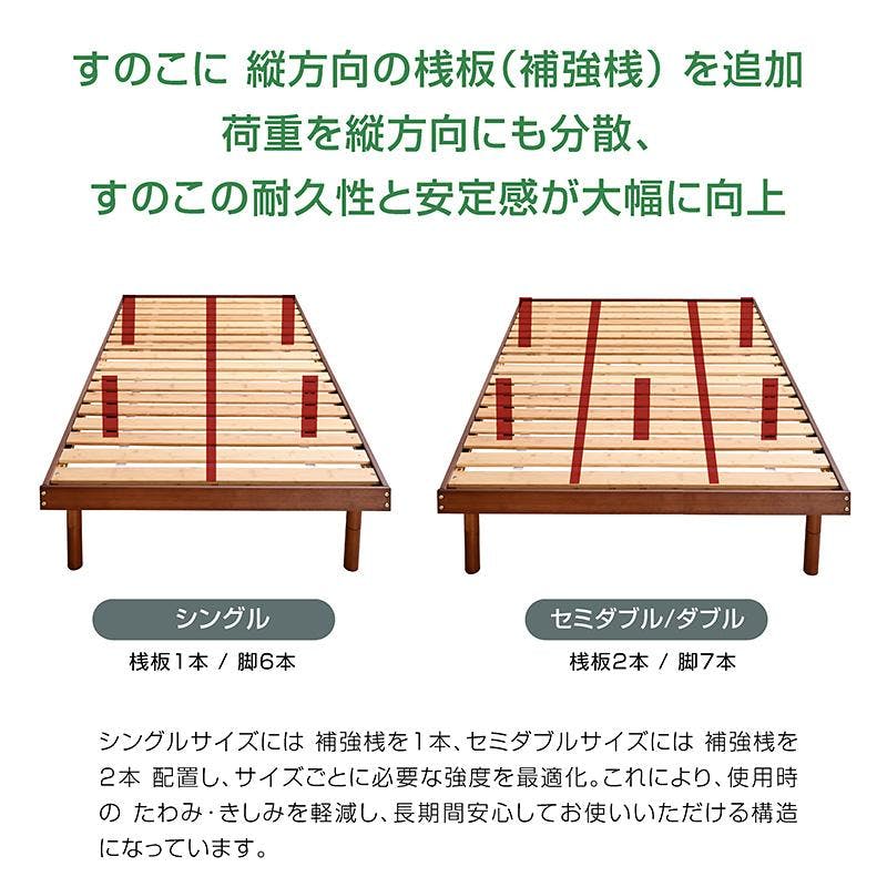 【最安値】シングルベッド 頑丈 すのこベッド ベッドフレーム単品 新品送料込 ARTTOWN】シングルベッド すのこベッド ベッドフレーム 竹製すのこ