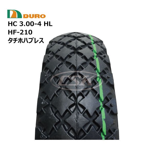 1本 DURO 3.00-4 HL HF-210 デュロ タイヤ チューブ ホイールセット