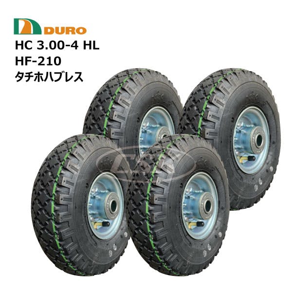 4本 DURO 3.00-4 HL HF-210 デュロ タイヤ チューブ ホイールセット
