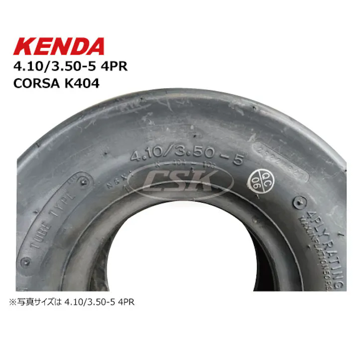 各4本 KNEDA 4.10/3.50-5 4PR K-404 ケンダ タイヤ チューブ セット スリックパタン 海外製 荷車 ハンドカート 台車 補修用 L型バルブ410/350-5 4.10-3.50-5 410-350-5