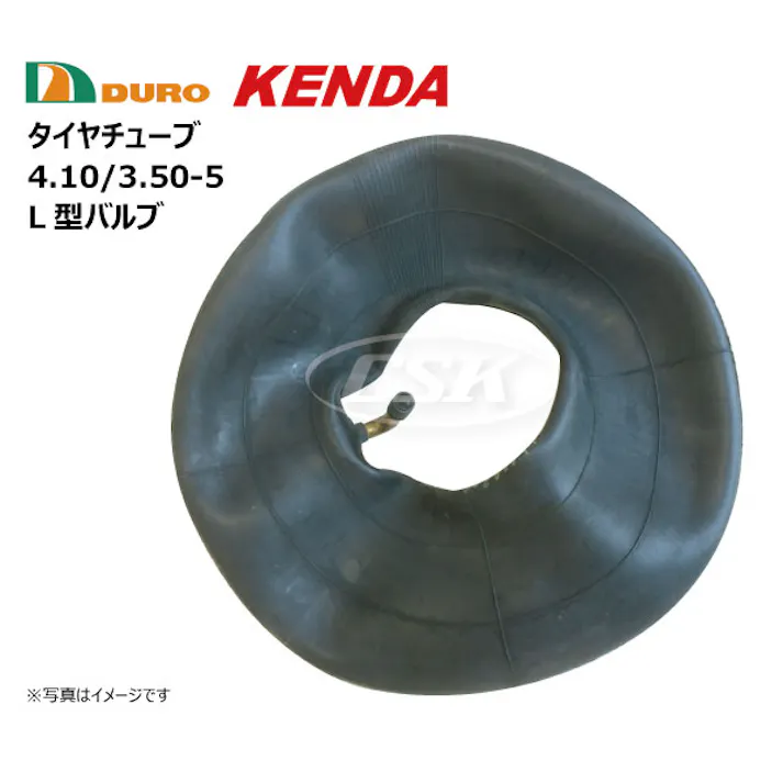 各4本 KNEDA 4.10/3.50-5 4PR K-404 ケンダ タイヤ チューブ セット スリックパタン 海外製 荷車 ハンドカート 台車 補修用 L型バルブ410/350-5 4.10-3.50-5 410-350-5