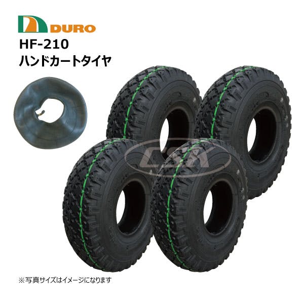 各4本 DURO 3.00-4 4PR HF-210 デュロ タイヤ チューブ セット ダイヤ