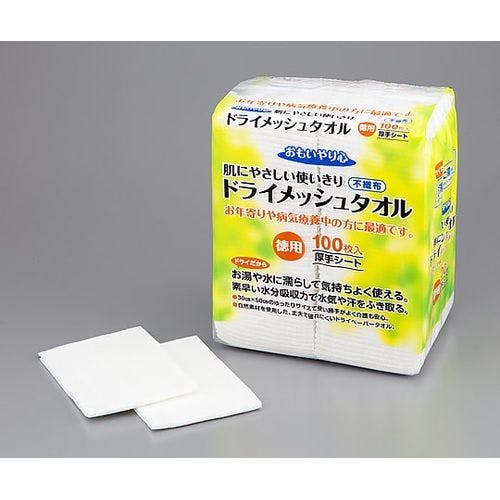 ドライメッシュタオル （超厚手・徳用） (1袋(100枚入り))